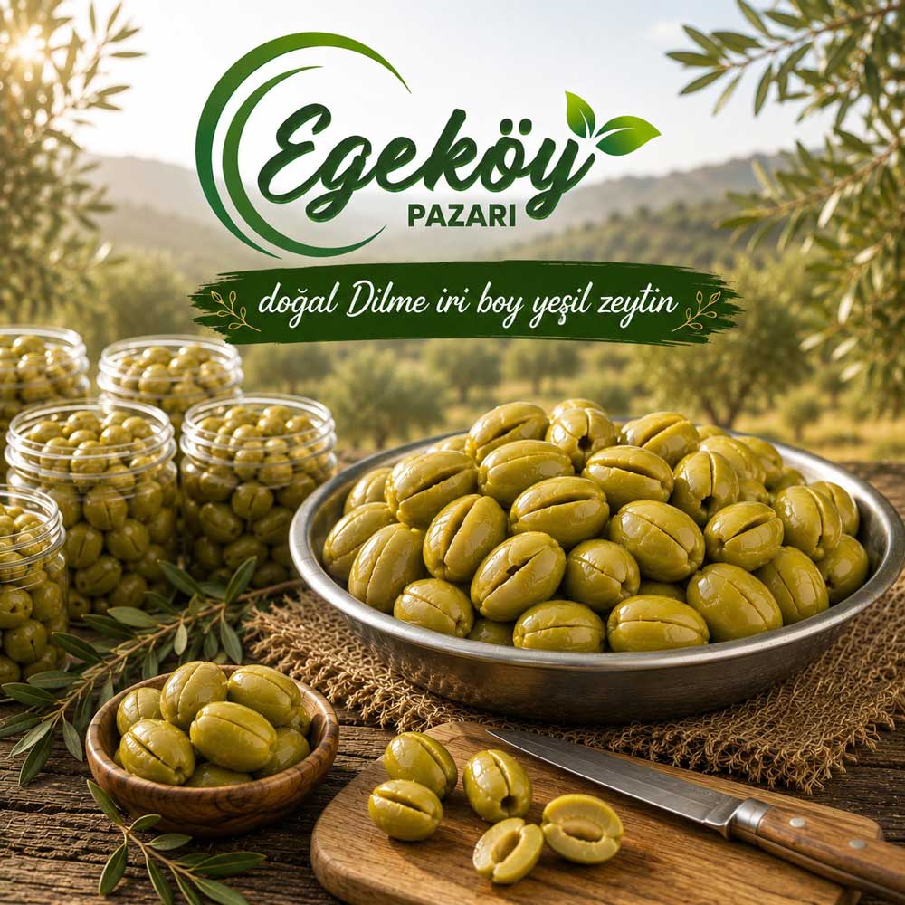 Yeşil Dilme Zeytin 1 KG
